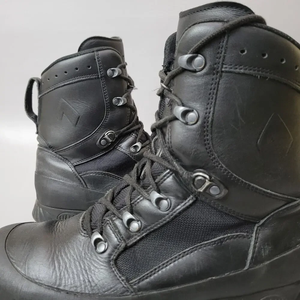 Genuine British Military Issued Haix Boots Hi Liability Male Combat Black US 11